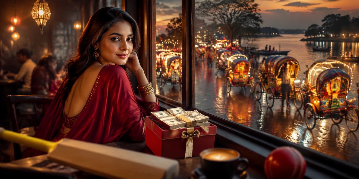 ঢাকায় ক্রিকেট বাজি ও রিকশায় সগর্ব ভ্রমণরত যুবক